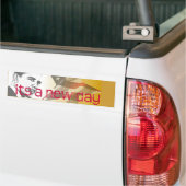 Het is een nieuwe dag bumpersticker (Op Truck)