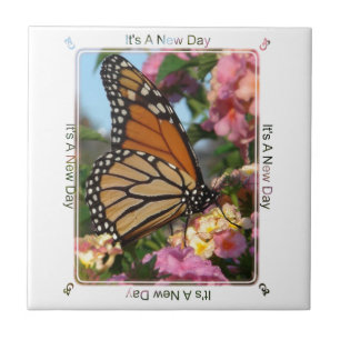 Het is een nieuwe dag (Monarch Butterfly) Tegeltje