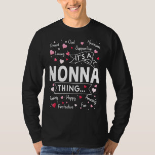 Het is een nonna ding grappig gezegde schattige om t-shirt