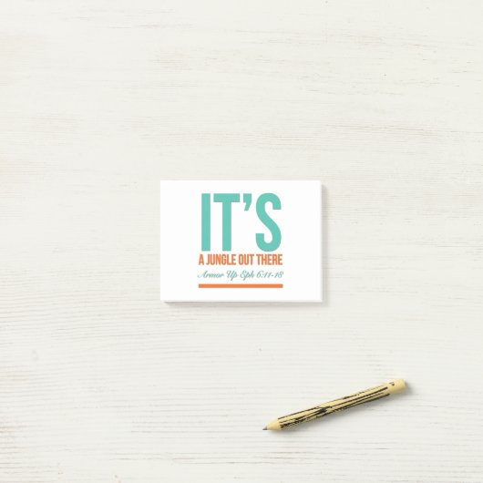 Het is een oerwoud daar. post-it® notes (Op bureau)
