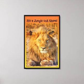 Het is een Oerwoud daarbuiten! Canvas Afdruk