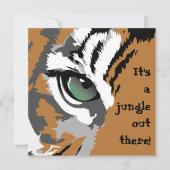 Het is een Oerwoud Tiger Invitations Kaart (Voorkant)