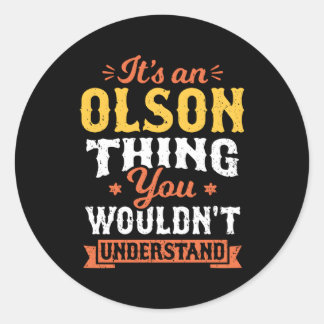 Het is een Olson ding dat je niet zou begrijpen la Ronde Sticker