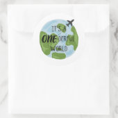 Het is een one-derful wereld Sticker (Tas)
