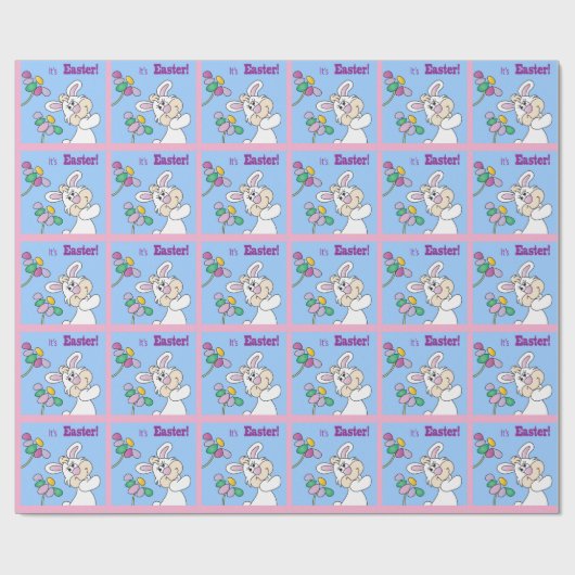 Het is een paashaas. cadeaupapier (Vlak)
