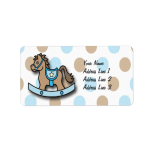 Het is een padlabel van een Baby shower van een pa Etiket