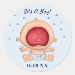 Het is een padvinder Baby. Ronde Sticker