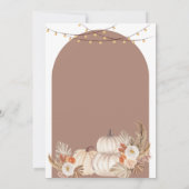 Het is een padvinder Boho Pampas Floral Baby showe Kaart (Achterkant)