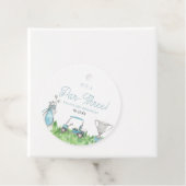 Het is een par-drie blauwe golf 3e verjaardagsfees bedankjes labels (In situ)