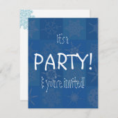 Het is een PARTIJ. & je bent uitgenodigd! Kaart (Voorkant / Achterkant)