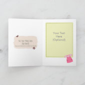 Het is een Pasgeboren Kaart van het Meisje (Binnen)