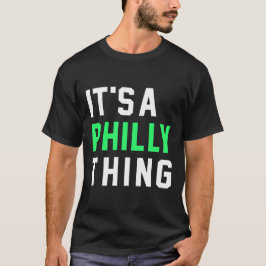 Het is een Philadelphia Football Fans T-shirt
