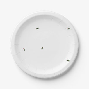 Het is een picknick, er zullen vliegen zijn papieren bordje