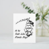 Het is een piraatdag briefkaart (Staand voorkant)