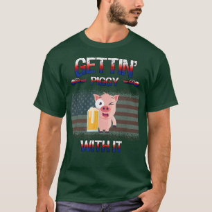 Het is een podium met een draai Drink Sarcastische T-shirt