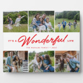 Het is een prachtig leven rode zes foto familie co fotoplaat (Voorkant)