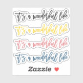 Het is een prachtig leven sticker (Vel)
