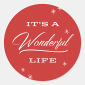 Het is een prachtig leven | Vakantie Stickers (Voorkant)