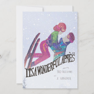 Het is een prachtige Apres Feestdagenkaart