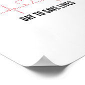 Het is een prachtige dag om levens te redden poster (Hoek)