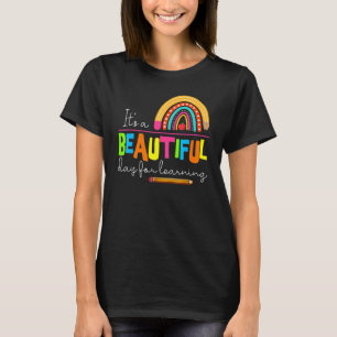 Het is een prachtige dag voor het leren lezen van t-shirt