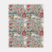 Het is een prettig kerstpatroon fleece deken (Voorkant)