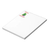 Het is een prettige kerstboom! notitieblok (Gedraaid)