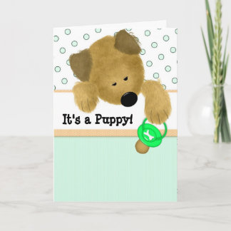 Het is een puppy! aankondiging