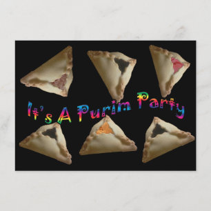 Het is een Purim Party Kaart