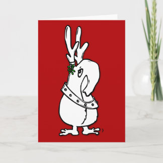 Het is een Rendier Qwirk. Op een Kaart. Hoe Feestdagen Kaart