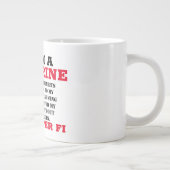 HET IS EEN REUZENKOFFIE-MOK VAN HET MARIENE DING EXTRA GROTE BEKER (Rechts)