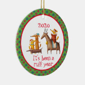 Het is een roofjaar 2020 geweest. keramisch ornament (Rechts)