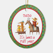 Het is een roofjaar 2020 geweest. keramisch ornament (Links)