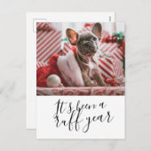 Het is een roofjaar geweest, gepersonaliseerd kers feestdagenkaart (Voorkant / Achterkant)