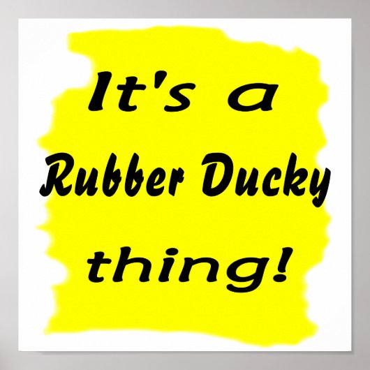 Het is een rubberen eend ding! poster (Voorkant)