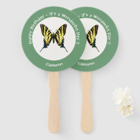 Het is een schaars Swallowtail Vlinder Verjaardags