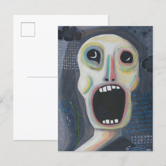Het is een schreeuw briefkaart