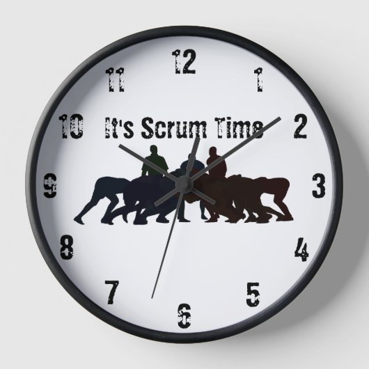 Het is een scrum Time Wall-klok (Voorkant)