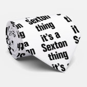 het is een sexton ding stropdas (Opgerold)