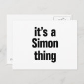 Het is een Simon ding Briefkaart (Voorkant / Achterkant)