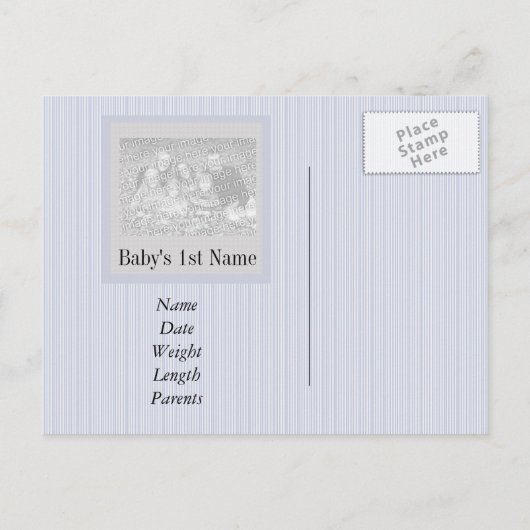 Het is een Sjabloon van de Aankondiging van de Fot (Achterkant)