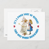 HET IS EEN SLECHT SOORT GEHEUGEN DAT ACHTERUIT WER BRIEFKAART (Voorkant / Achterkant)