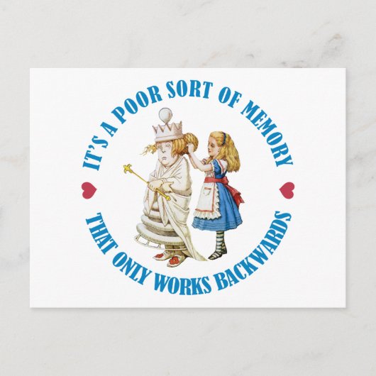 HET IS EEN SLECHT SOORT GEHEUGEN DAT ACHTERUIT WER BRIEFKAART (Voorkant)