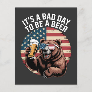 Het is een slechte dag om een beer te zijn flyer