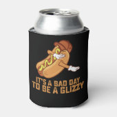 Het is een slechte dag om een glizzy te zijn blikjeskoeler (Blikje Voorkant)