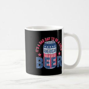 Het is een slechte dag om een koud biertje te zijn koffiemok