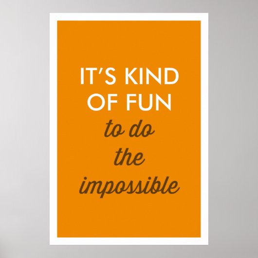 HET IS EEN SOORT VLOOT OM HET ONMOGELIJKE POSTER T (Voorkant)