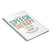 Het is een Speech Therapy Ding. Cadeauideeën Notitieboek (Rechterzijde)