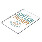 Het is een Speech Therapy Ding. Cadeauideeën Notitieboek (Linkerzijde)