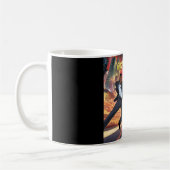 Het is een spits koffiemok (Links)